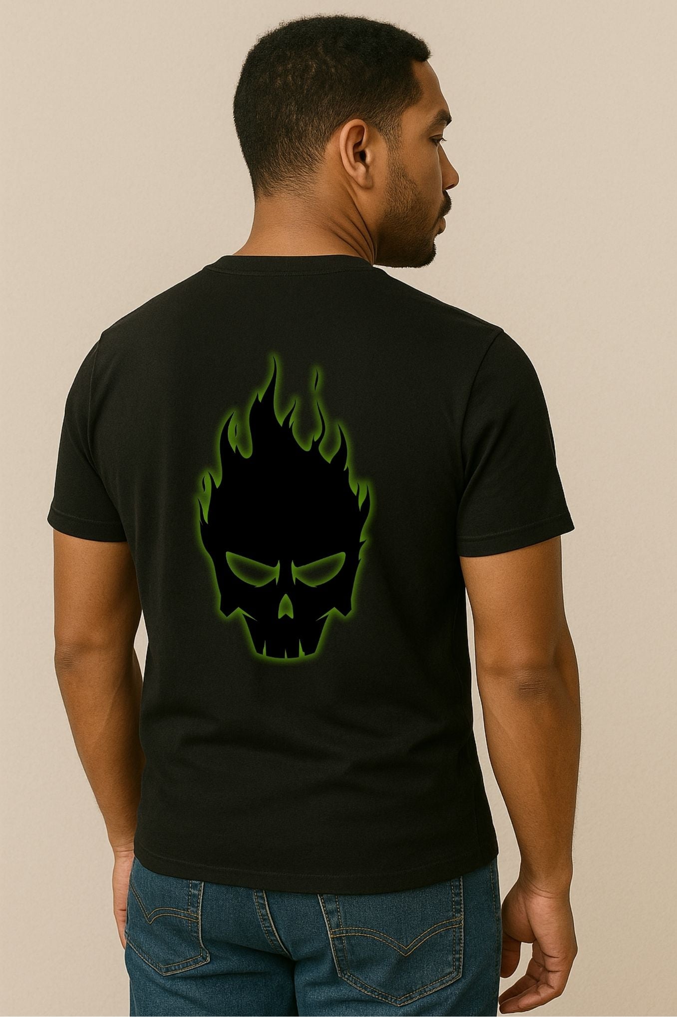Supima Cotton Graphic T-Shirt for Men - Lone Wolf - Regular Fit