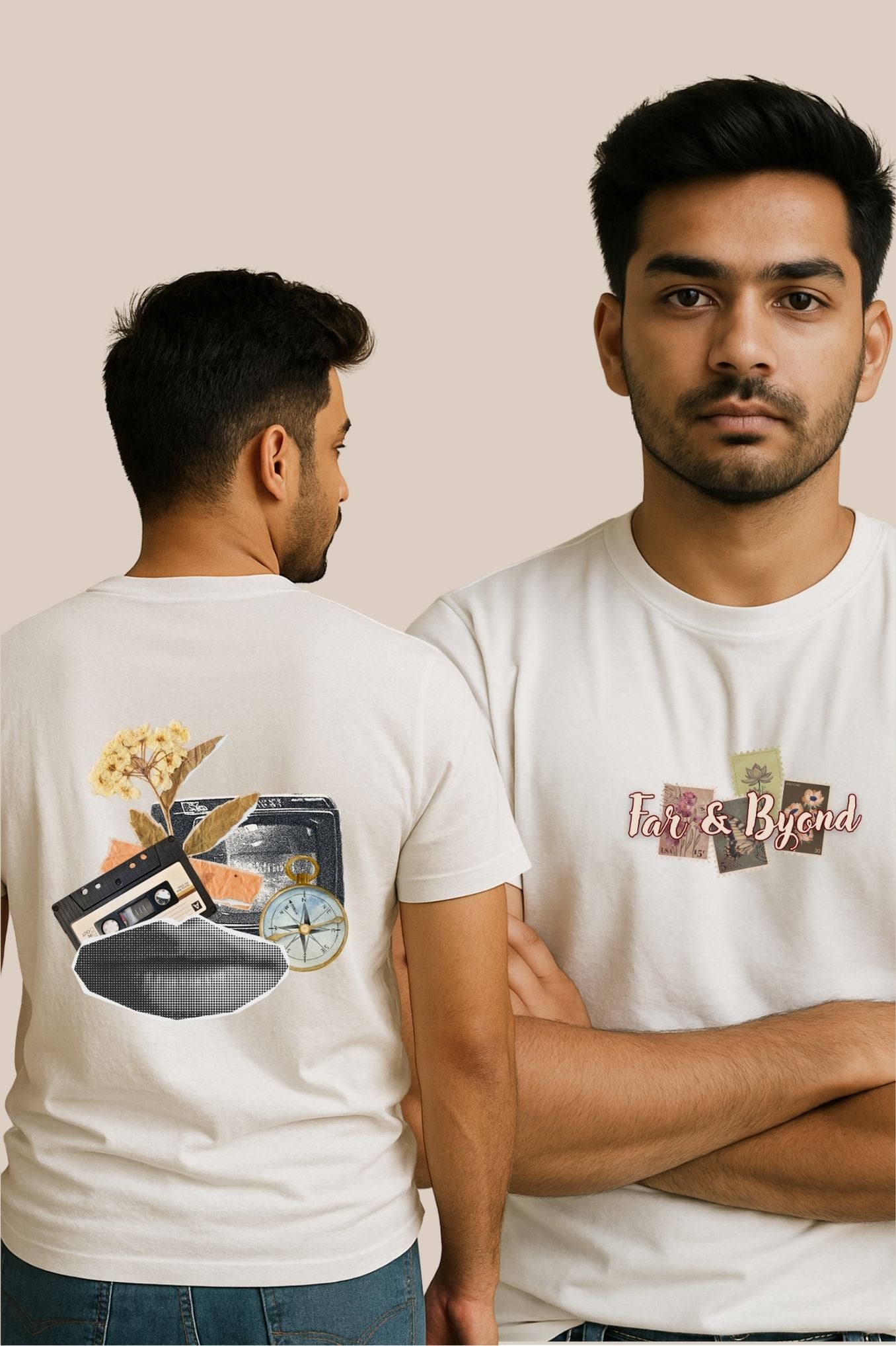 Supima Cotton Printed T-Shirt for Men - Far and Beyond - Regular Fit
